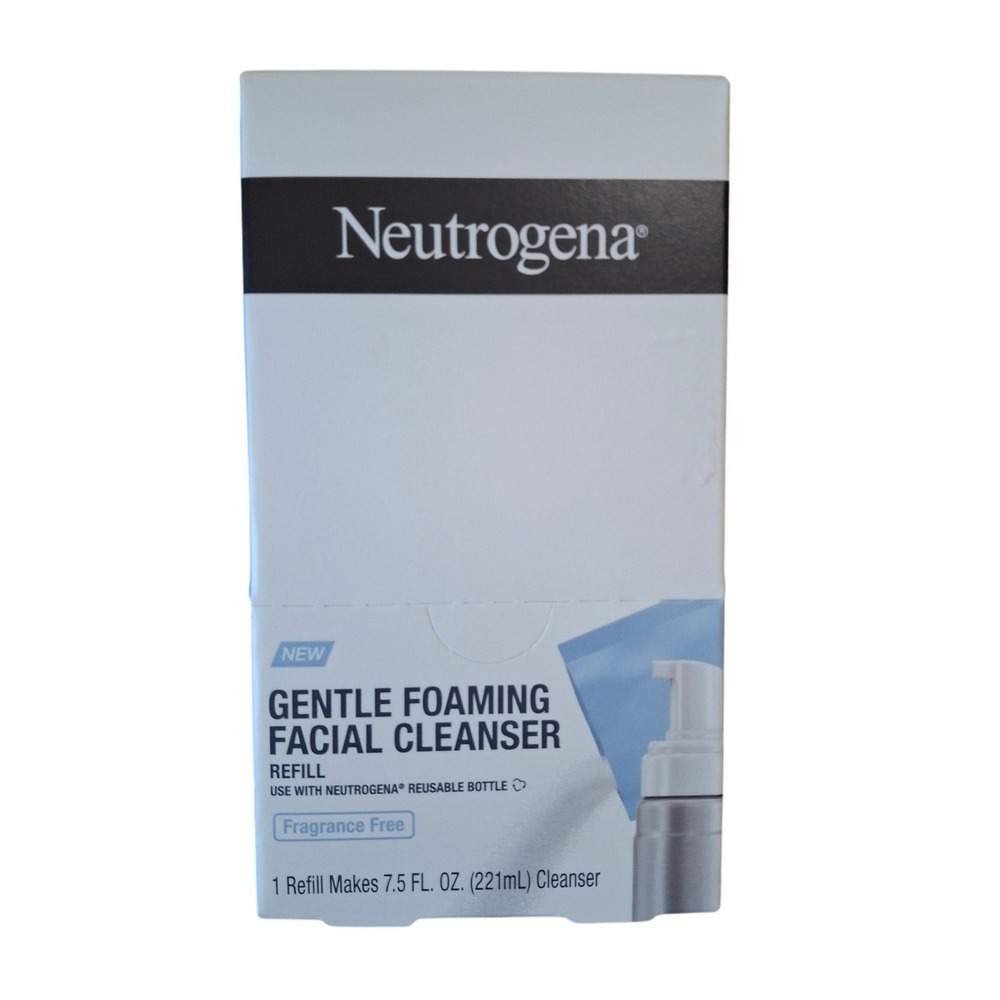 Neutrogena‎ Gentle Foaming Facial Cleanser Refill 7.5 fl oz NEW 2ct